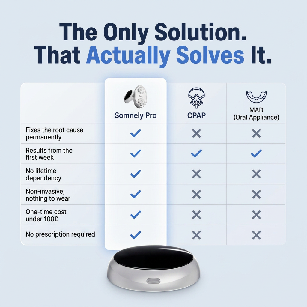 Somnely Pro - Eliminates Sleep apnoea & Snoring